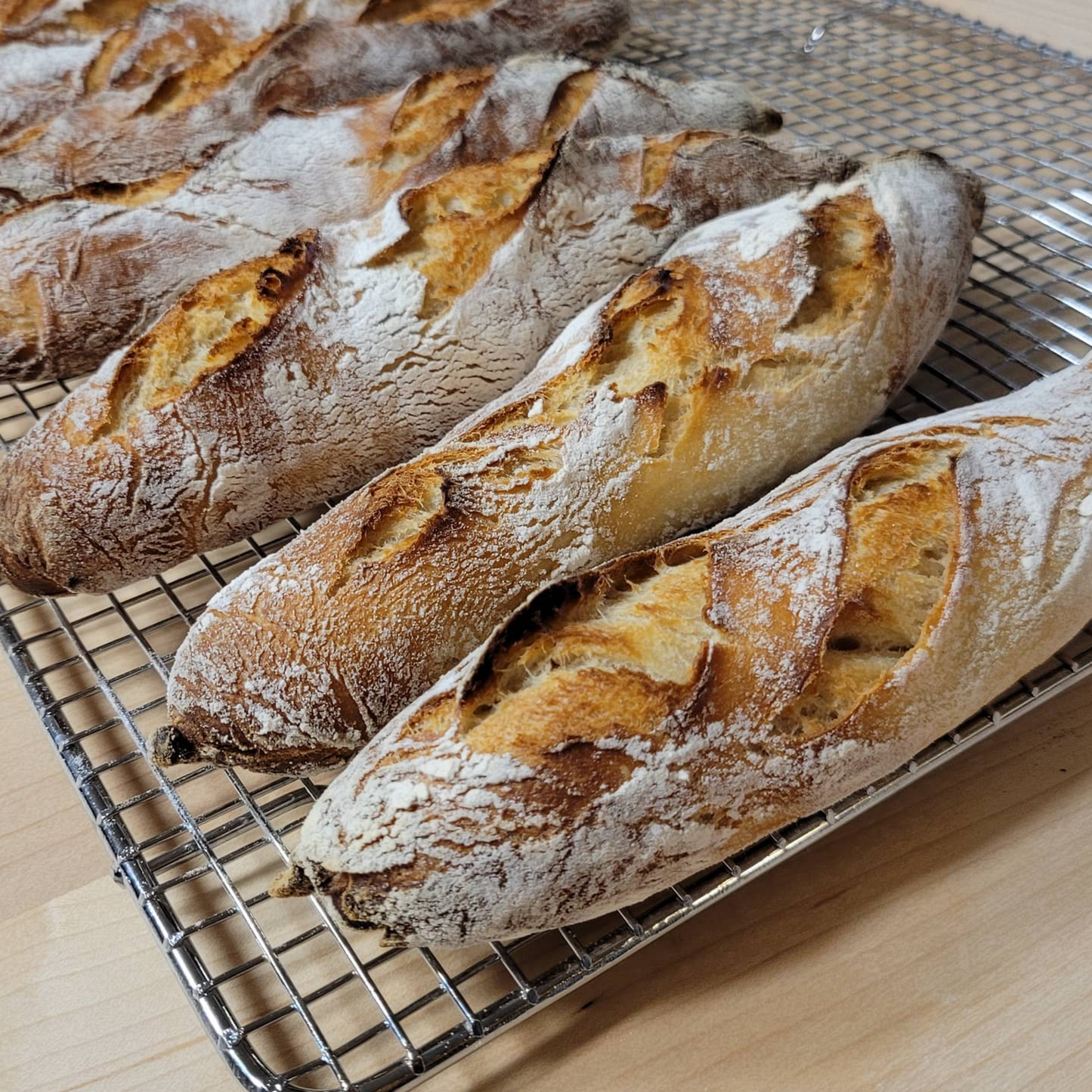 Sourdough Mini Baguettes