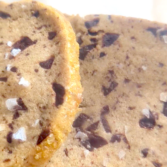 Salted Chocolate Chunk Shortbread Cookies